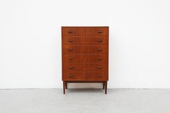 Mid-Century Tall Teak Dresser by Poul Volther