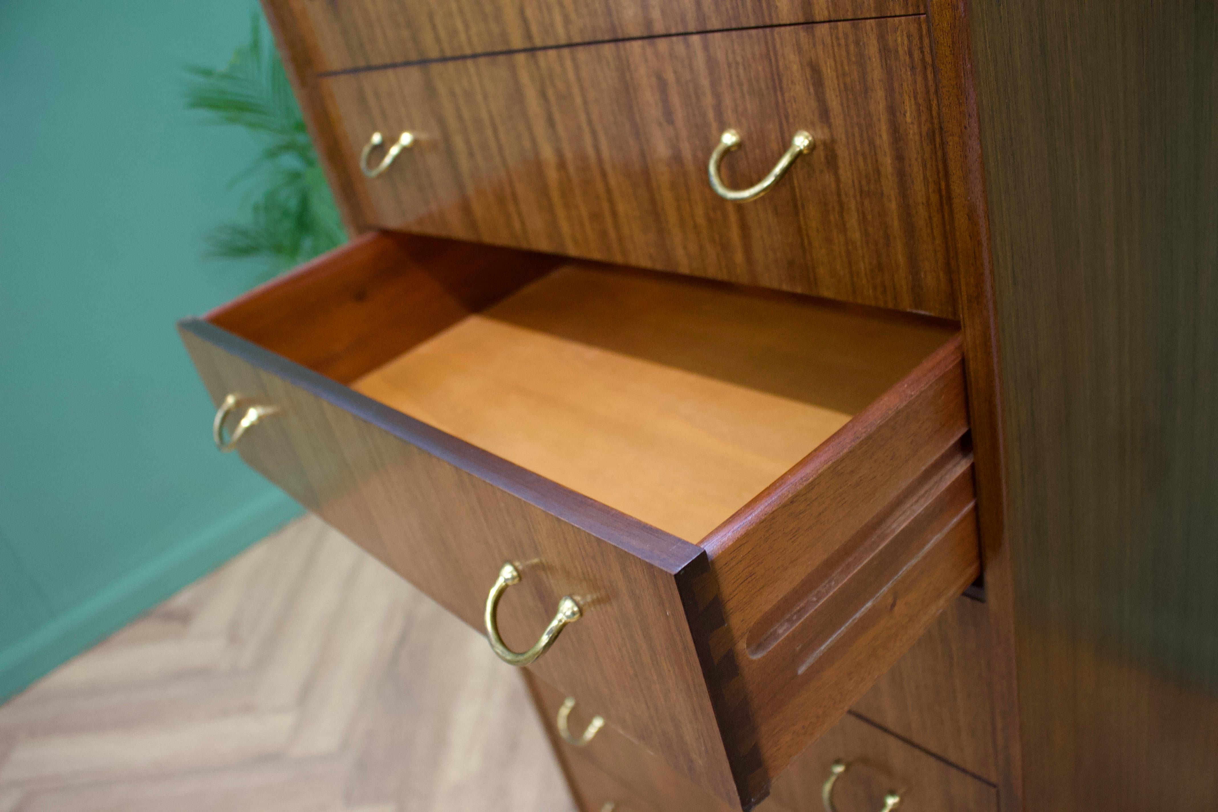 Veneer Midcentury Tallboy Chest of Drawers from G Plan, 1950s