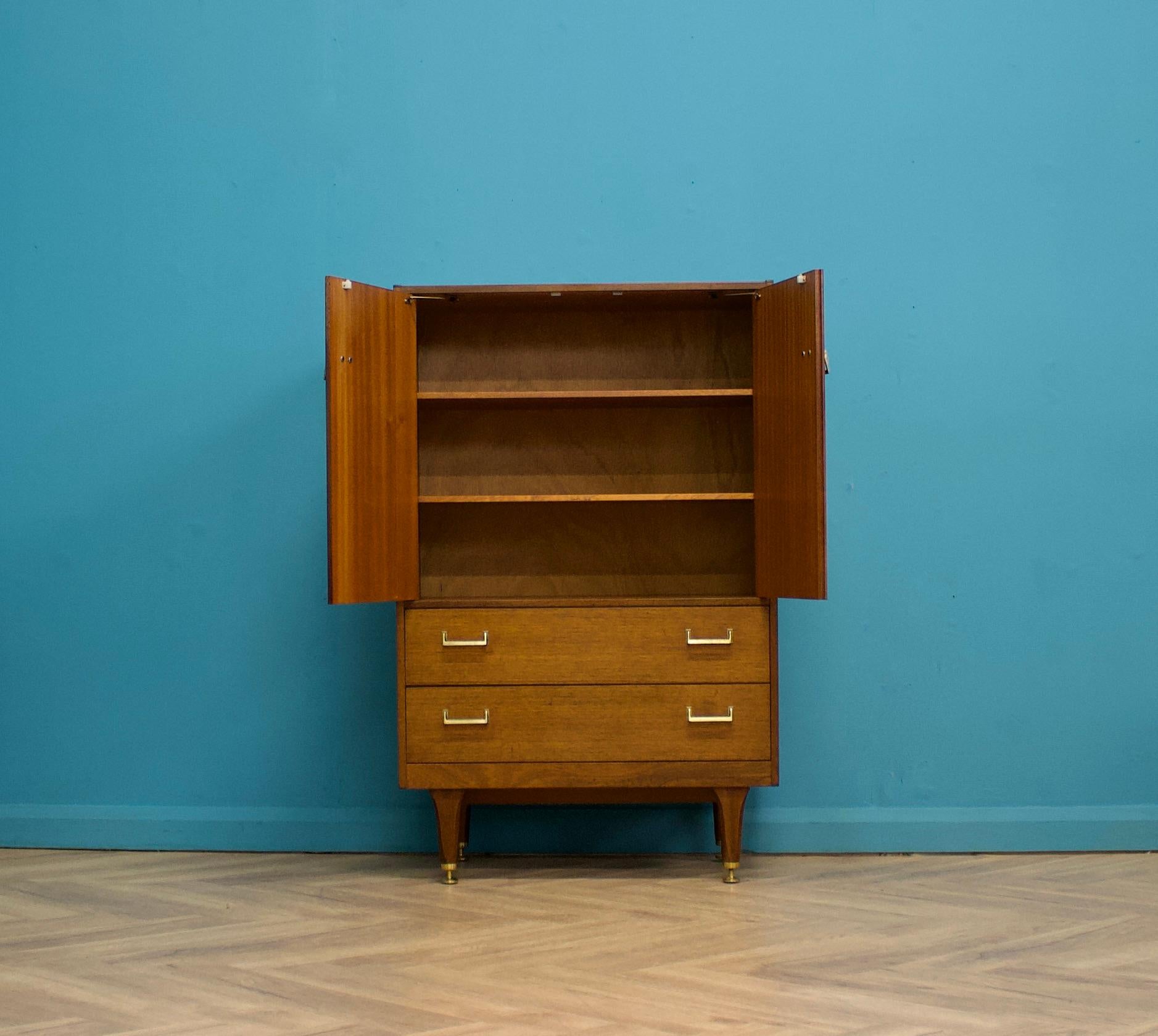 Veneer Mid-Century Tallboy Cupboard Chest from G Plan, 1950s For Sale