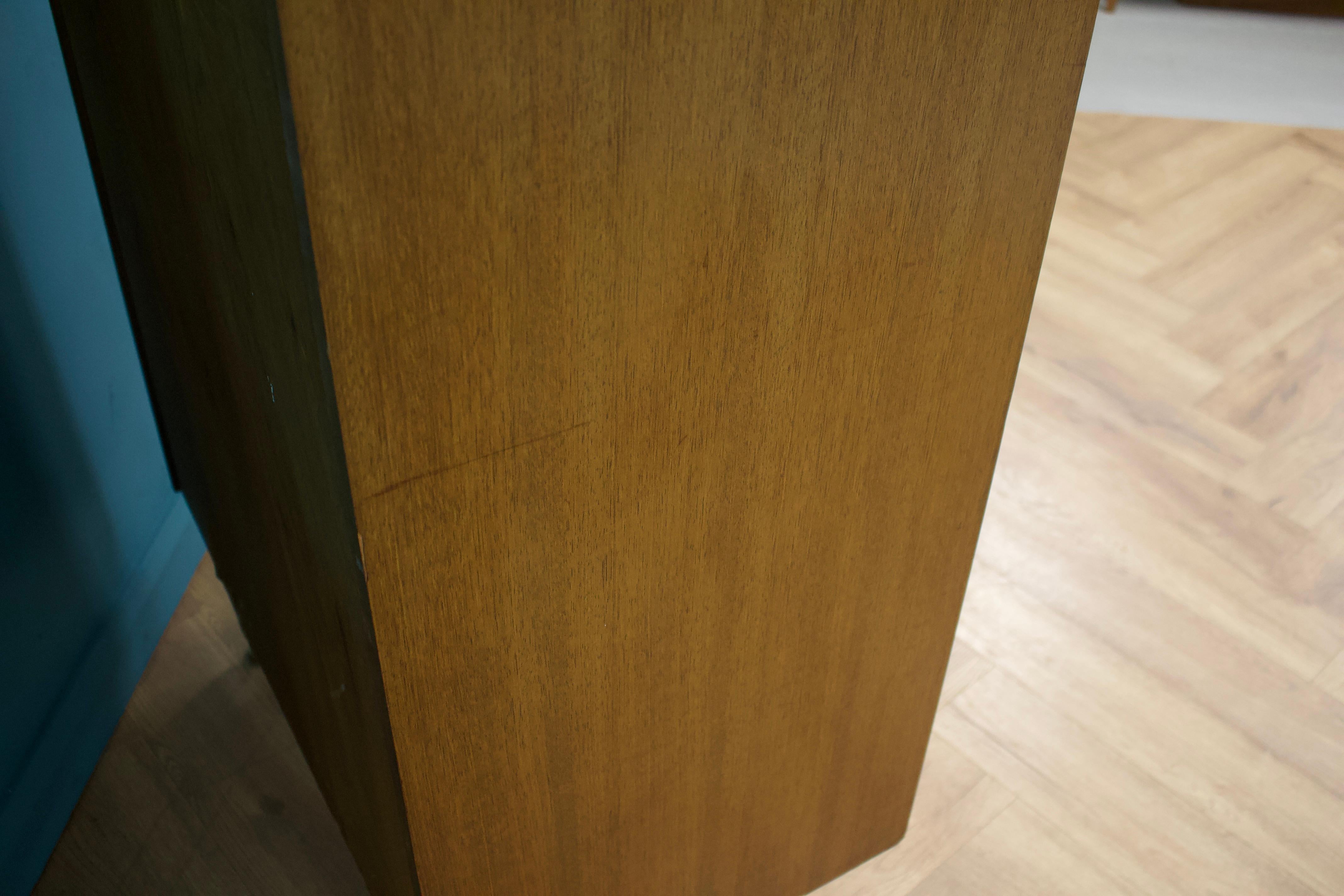 Wood Mid-Century Tallboy Cupboard Chest from G Plan, 1950s For Sale
