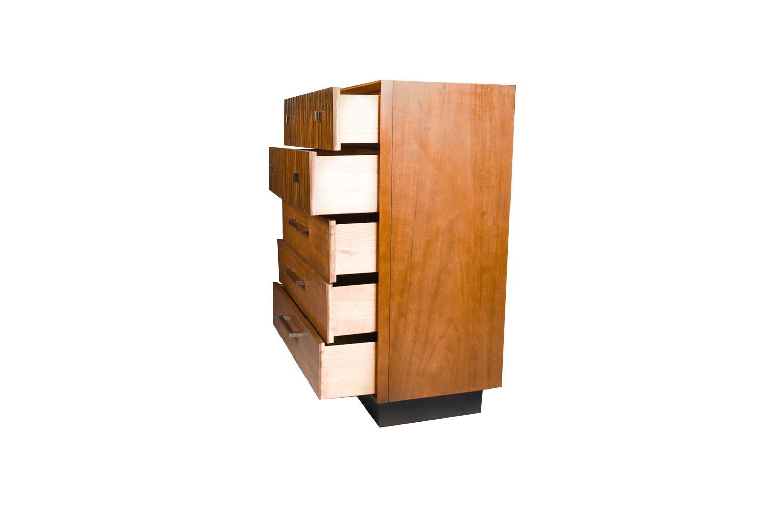 Mid-Century Modern Mid Century Tallboy Dresser Lane Tower Suite For Sale