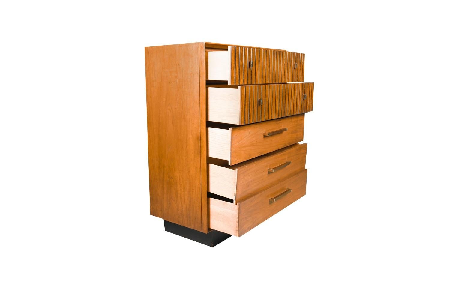 American Mid Century Tallboy Dresser Lane Tower Suite For Sale