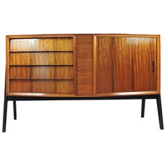 Midcentury Tambour and 4-Drawer Afromosia Sideboard, 1960s