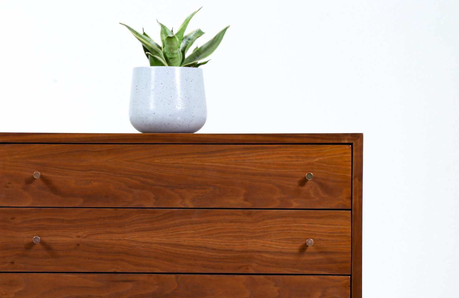Mid-20th Century Mid-Century Tambour-Door Credenza with Drawers by Barzilay