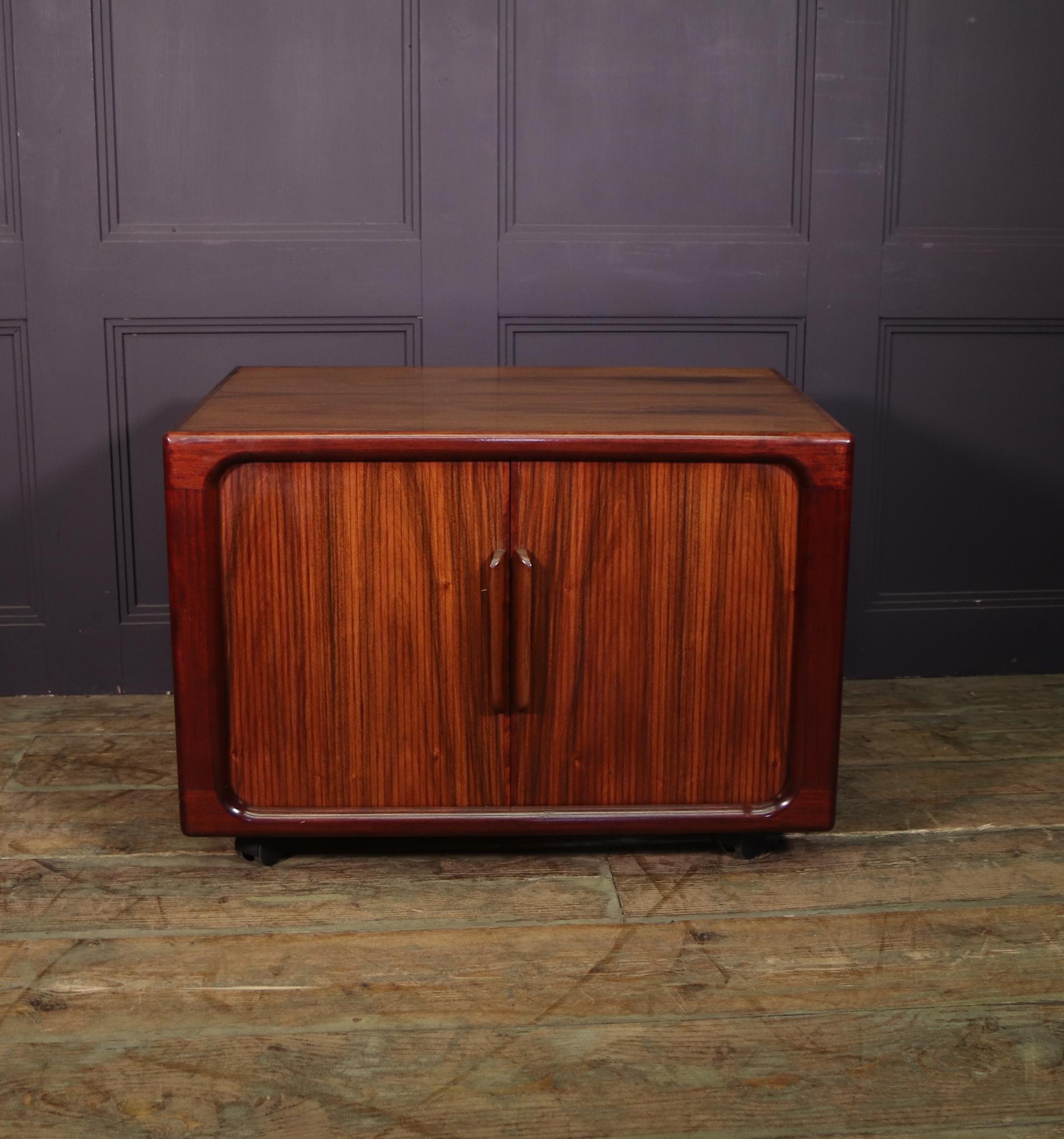 Danish Mid Century Tambour Door Sideboard by Dyrlund