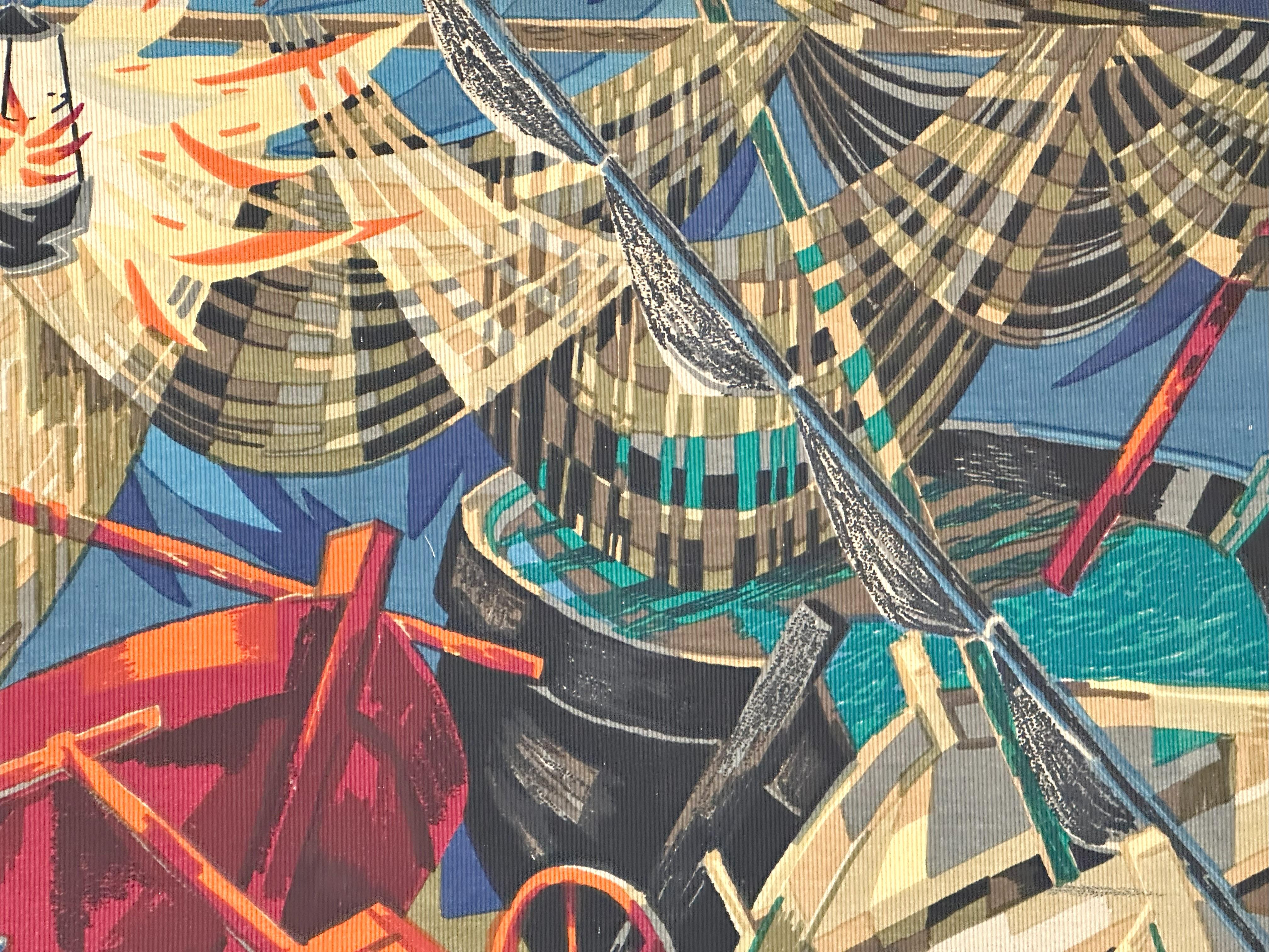 Tapisserie du milieu du siècle dernier de Robert Debieve pour Corot, France, années 1960 2
