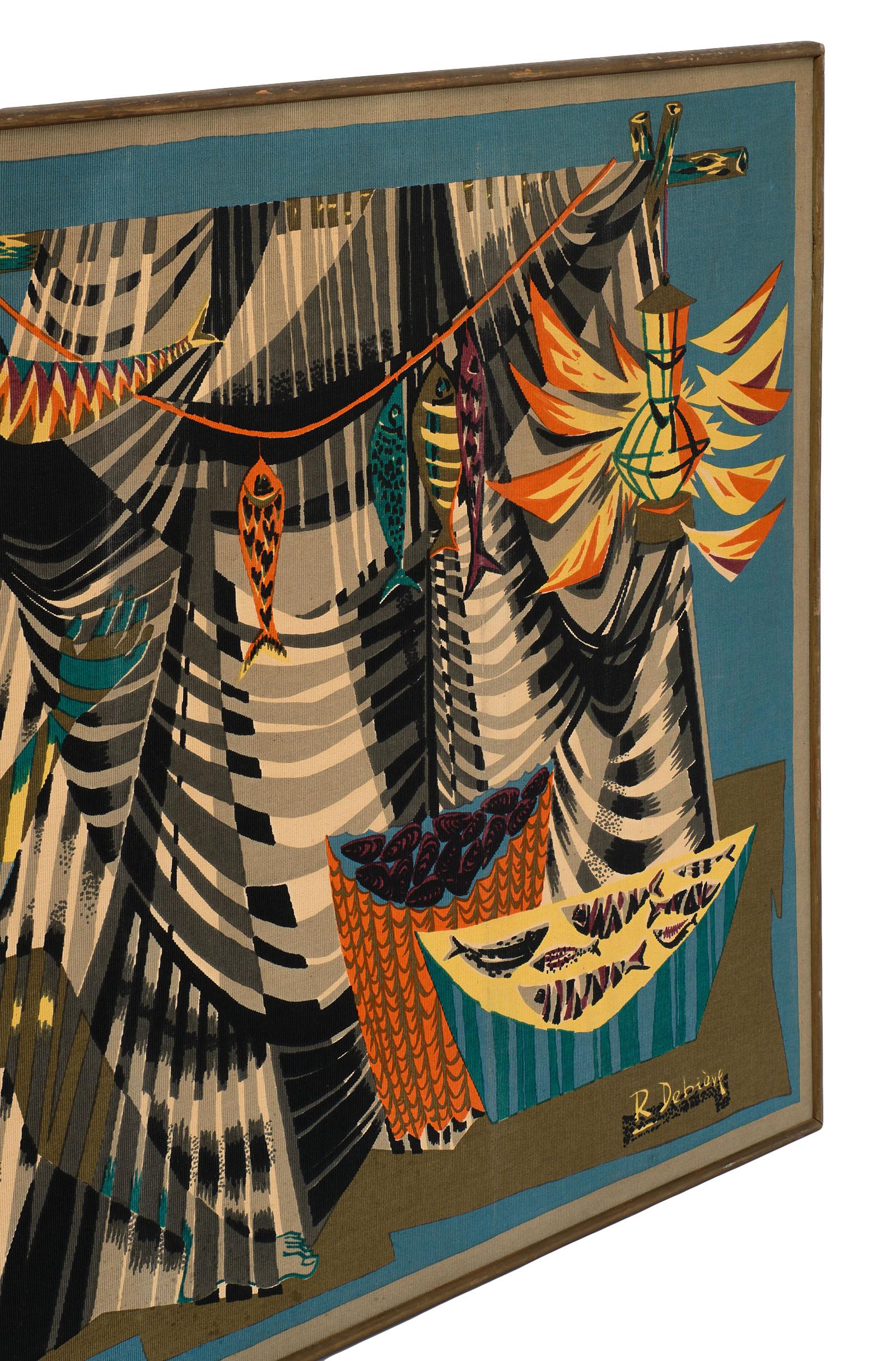 Mid-Century Modern Midcentury Tapestry by Robert Debieve