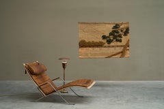 Tapisserie ou tenture murale du milieu du siècle en jute, laine et bambou, années 1960