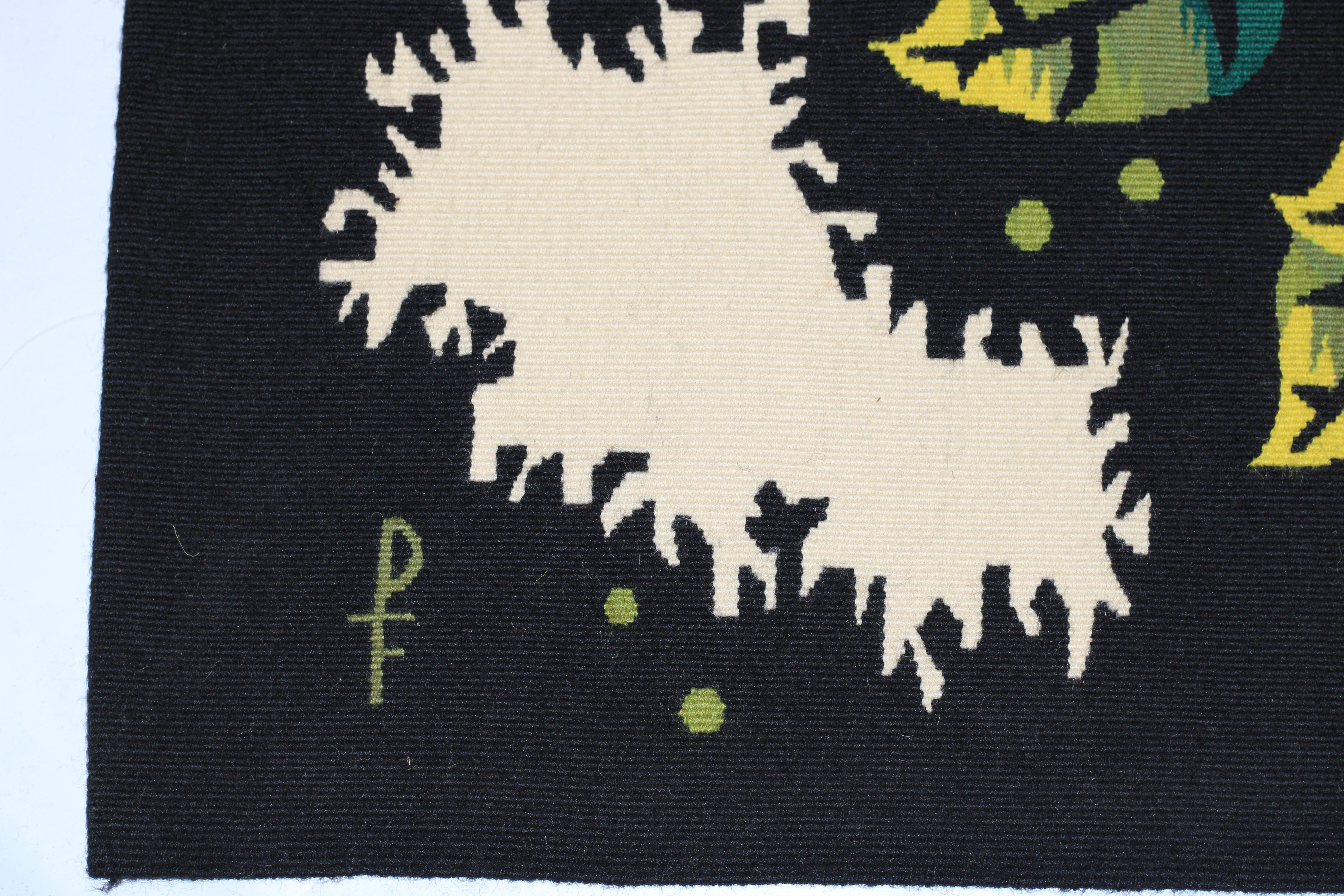 Mid Century Tapestry Signed Jean Picard Le Doux 4’10