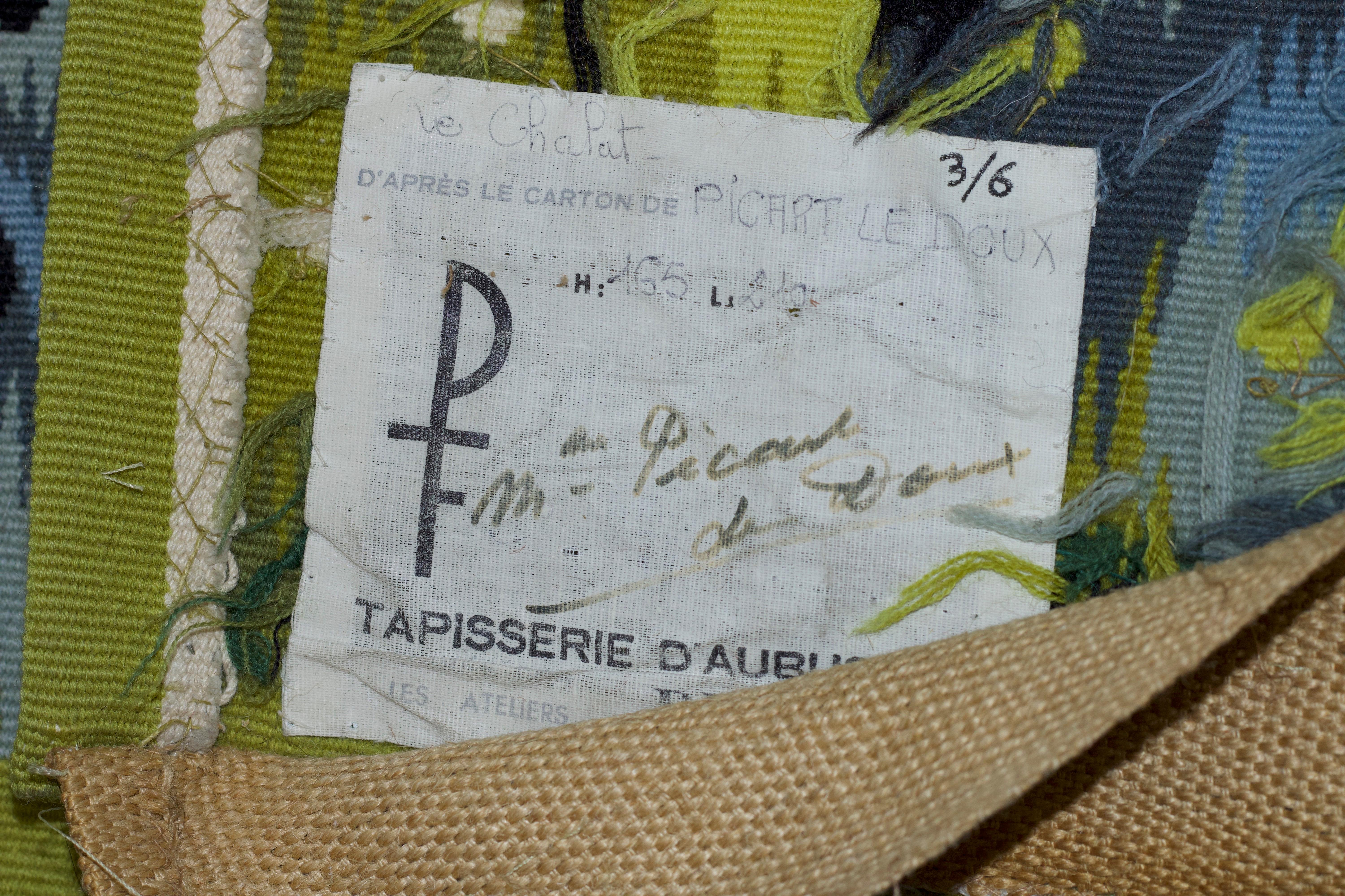 Mid Century Tapestry Signed Jean Picard Le Doux 5'5