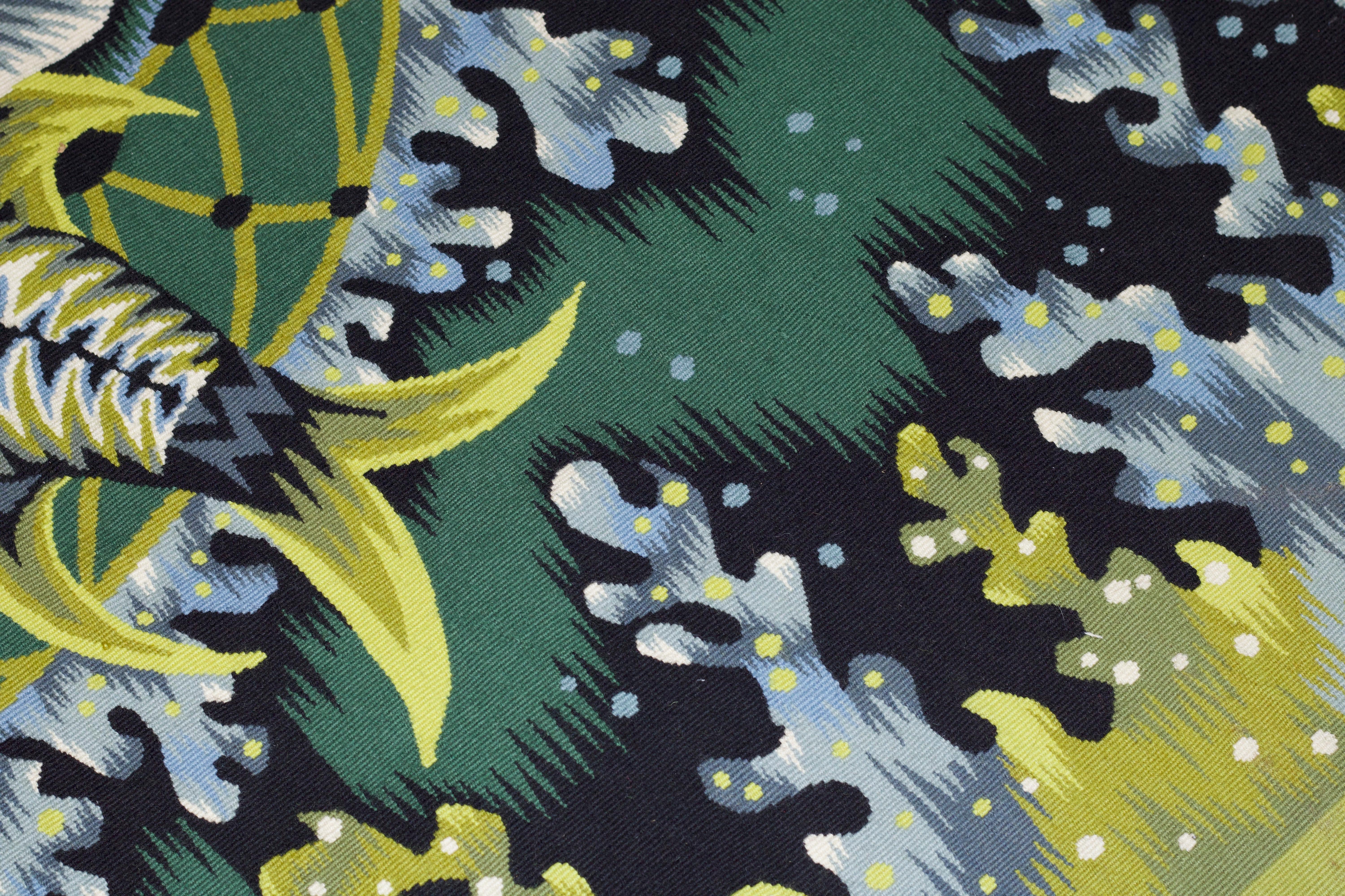 Wool Mid Century Tapestry Signed Jean Picard Le Doux 5'5