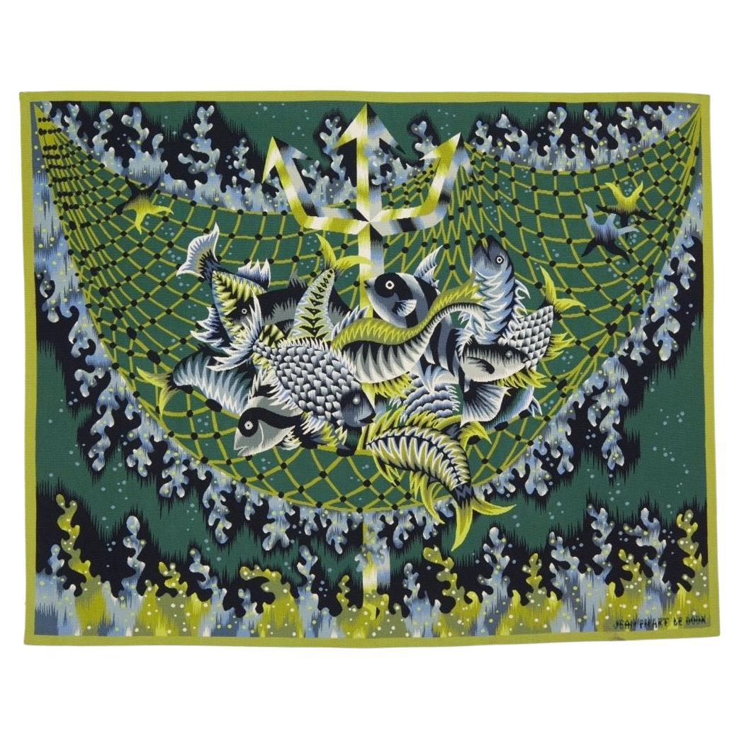 Mid Century Tapestry Signed Jean Picard Le Doux 5'5" x 6'9"