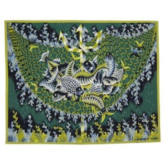 Wandteppich aus der Mitte des Jahrhunderts, signiert Jean Picard Le Doux 5'5" x 6'9"