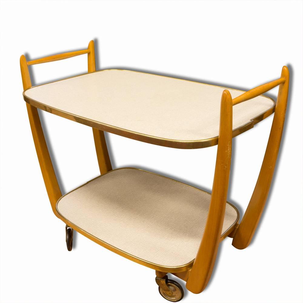 Midcentury Tea Bar Cart Trolley, 1960s, Germany In Good Condition In Prague 8, CZ