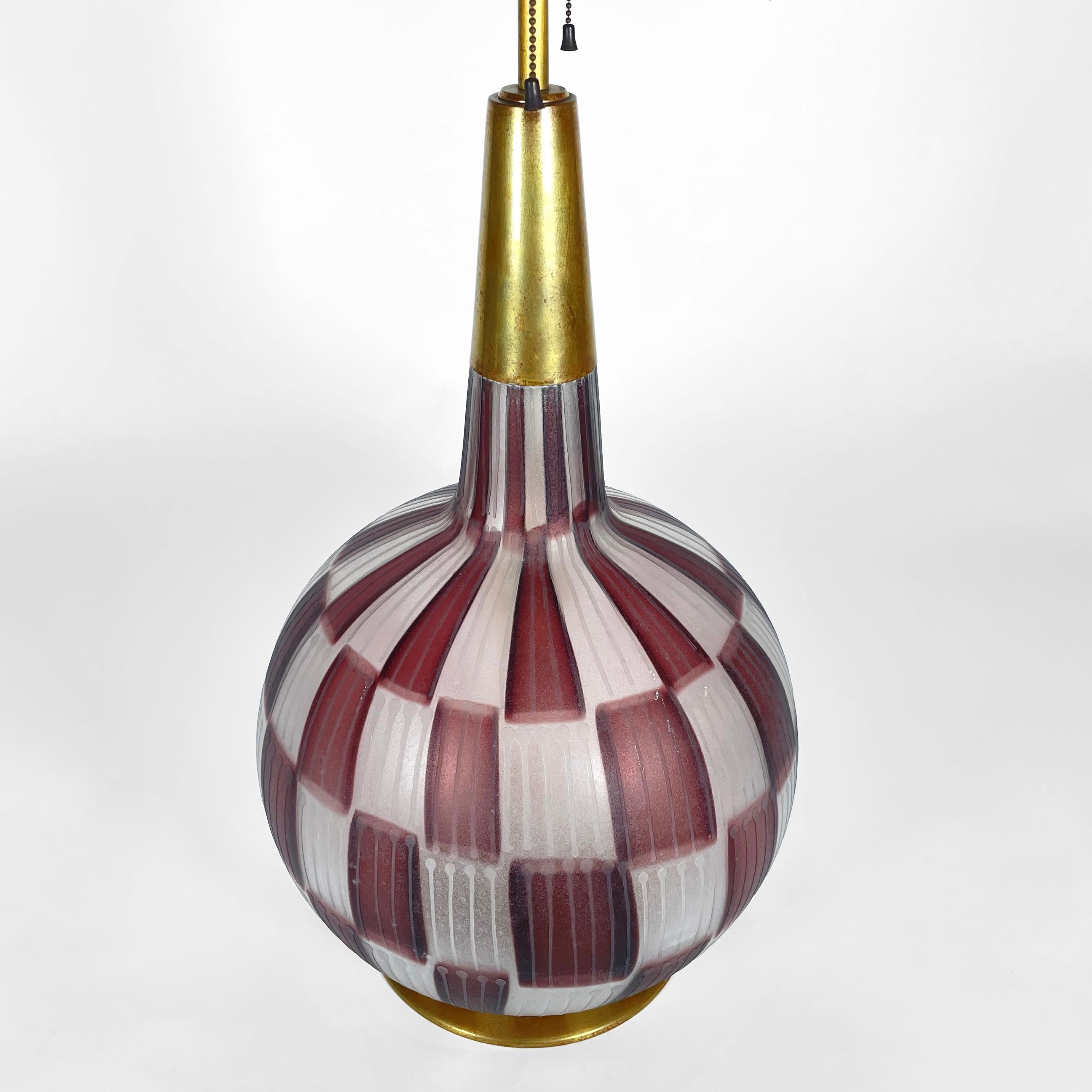 Lampe de table Tea Morosati du milieu du siècle par Stilnovo et Barovier&Toso, Italie Bon état - En vente à Regensburg, DE