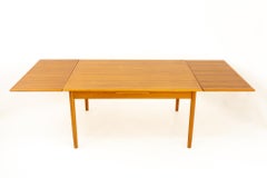 Mid Century Teak 10 Person Hidden Leaf Dining Table