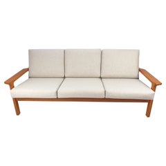 Mid Century Teak 3-Seater Sofa by Juul Kristensen for Glostrup, 1970s