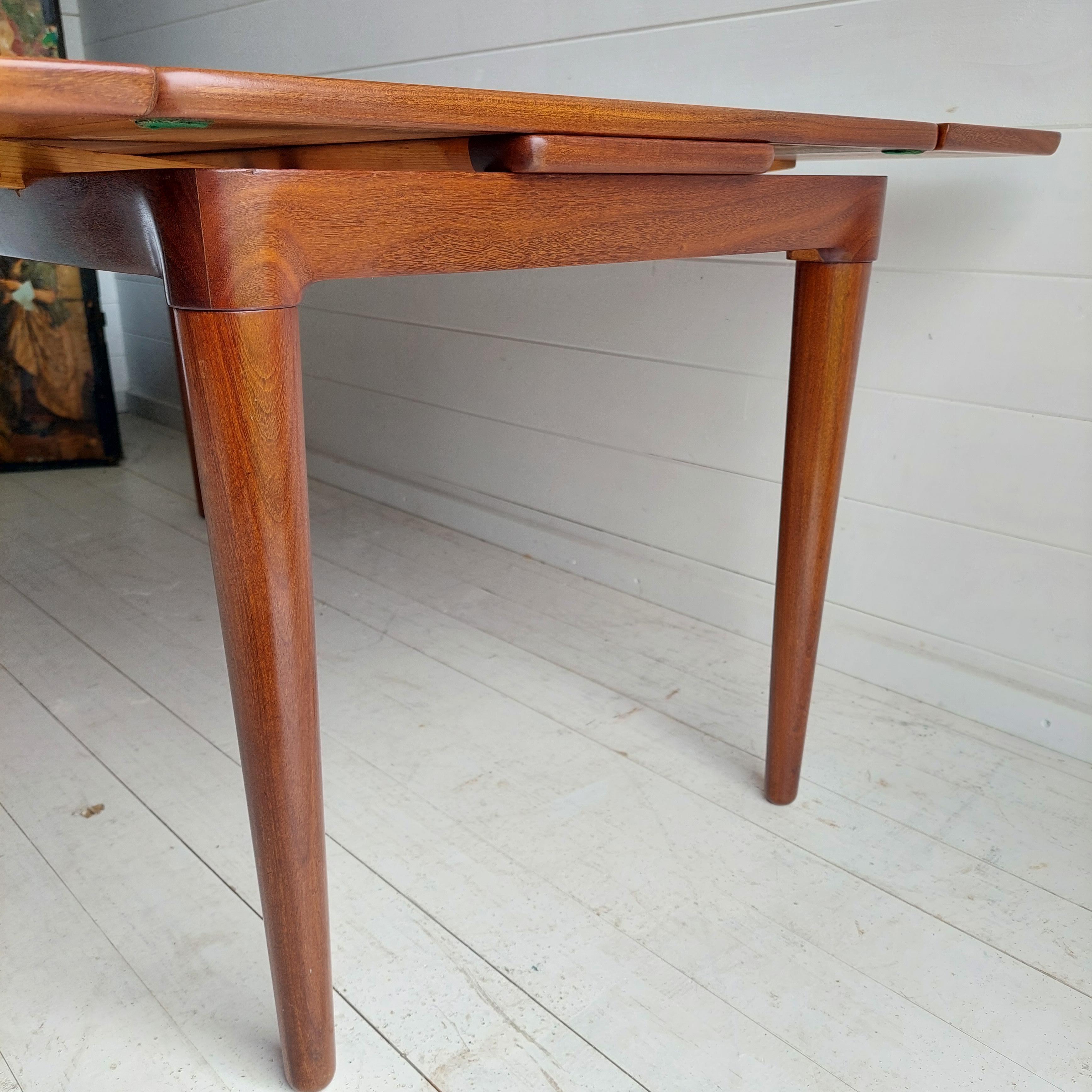 Mid Century Teak, Afromosia Danish Extendable Coffee Tale  B. C. Møbler, Denmark In Good Condition In Leamington Spa, GB