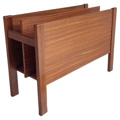 Retro Mid-Century Teak Afromosia Guy Rogers Magazine Rack, 1960s