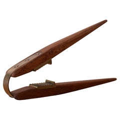 Mid Century Teak and Brass Nutcracker 1950s