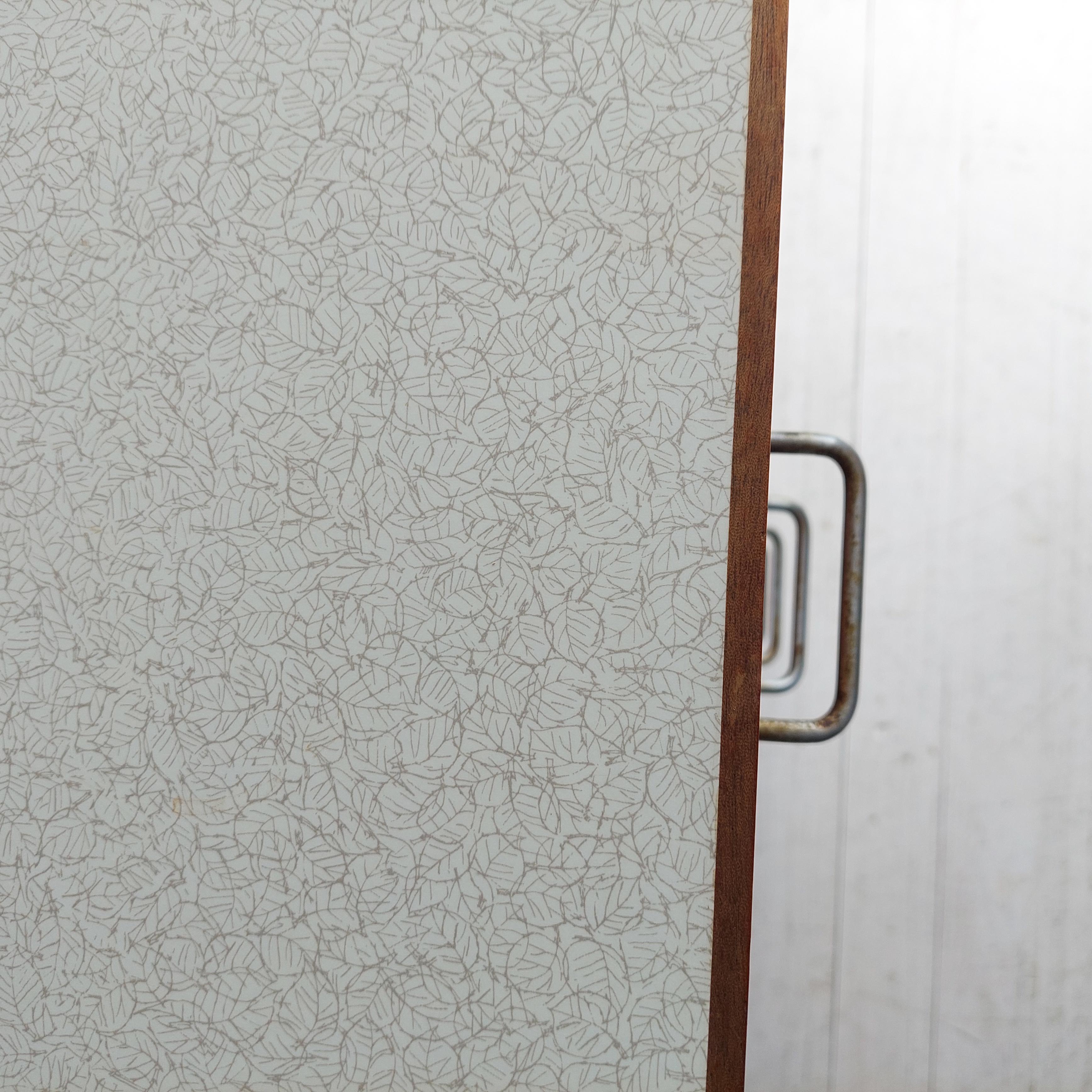 Mid Century Teak and Formica chest of drawers Remploy Vintage military 50s 60s In Good Condition In Leamington Spa, GB