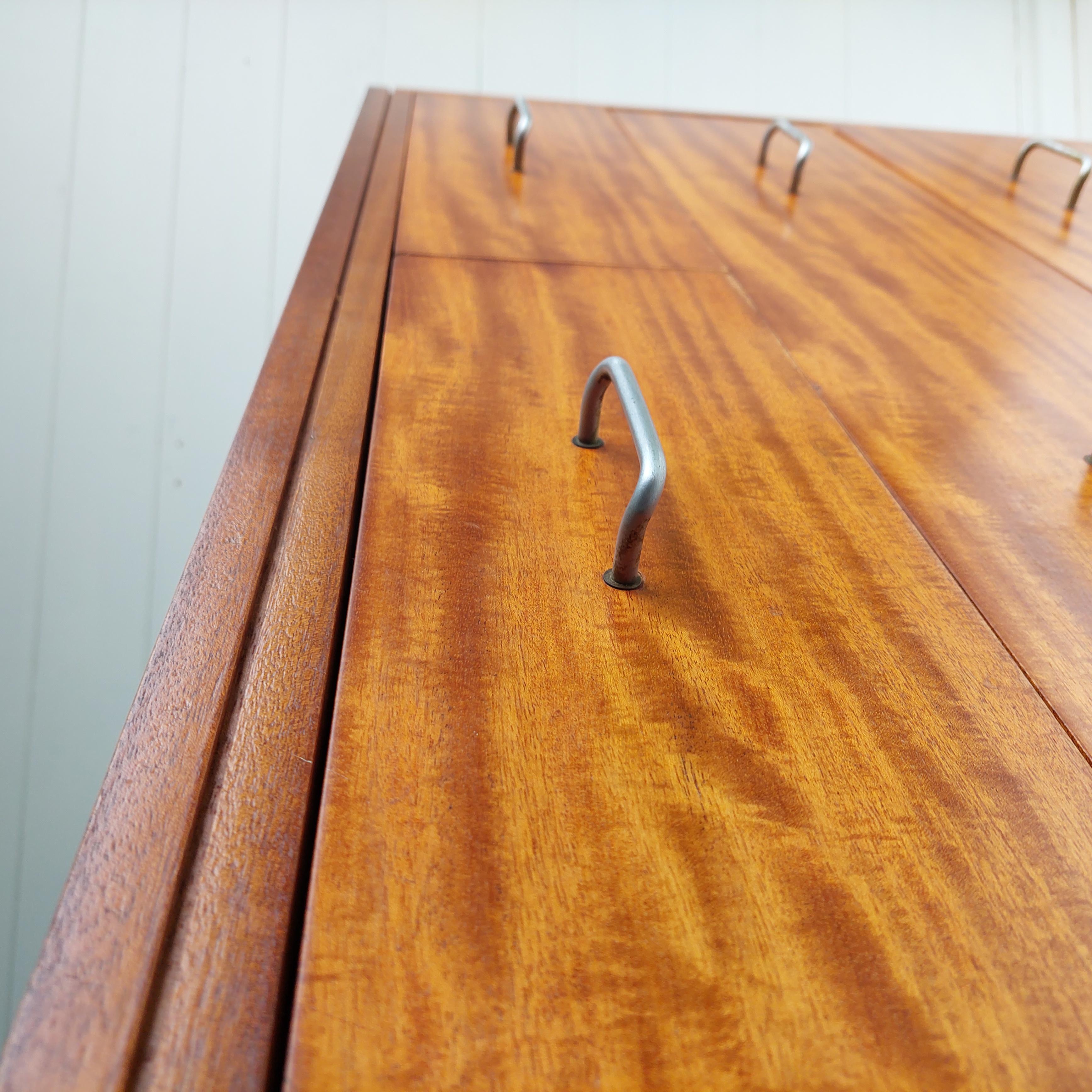 Mid Century Teak and Formica chest of drawers Remploy Vintage military 50s 60s 2