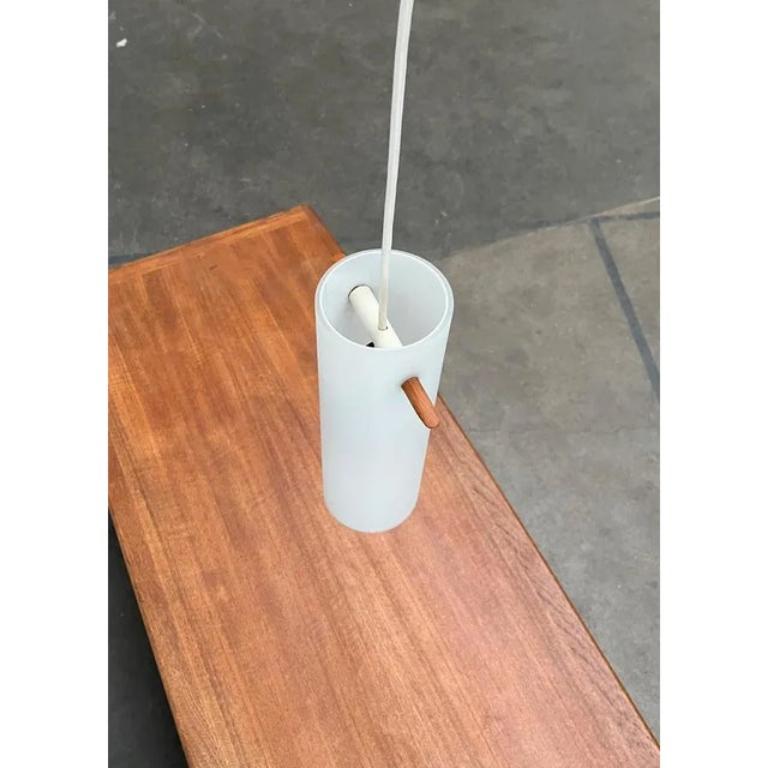 Mid-Century Teak and Glass Pendant Lamp by Uno & Östen Kristiansson, 1960s For Sale 3
