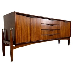 Mid-Century Teak and Mahogany Credenza