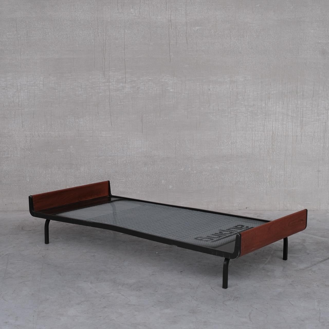 Mid-Century Teak and Metal Friso Kramer Day Bed for Auping 6