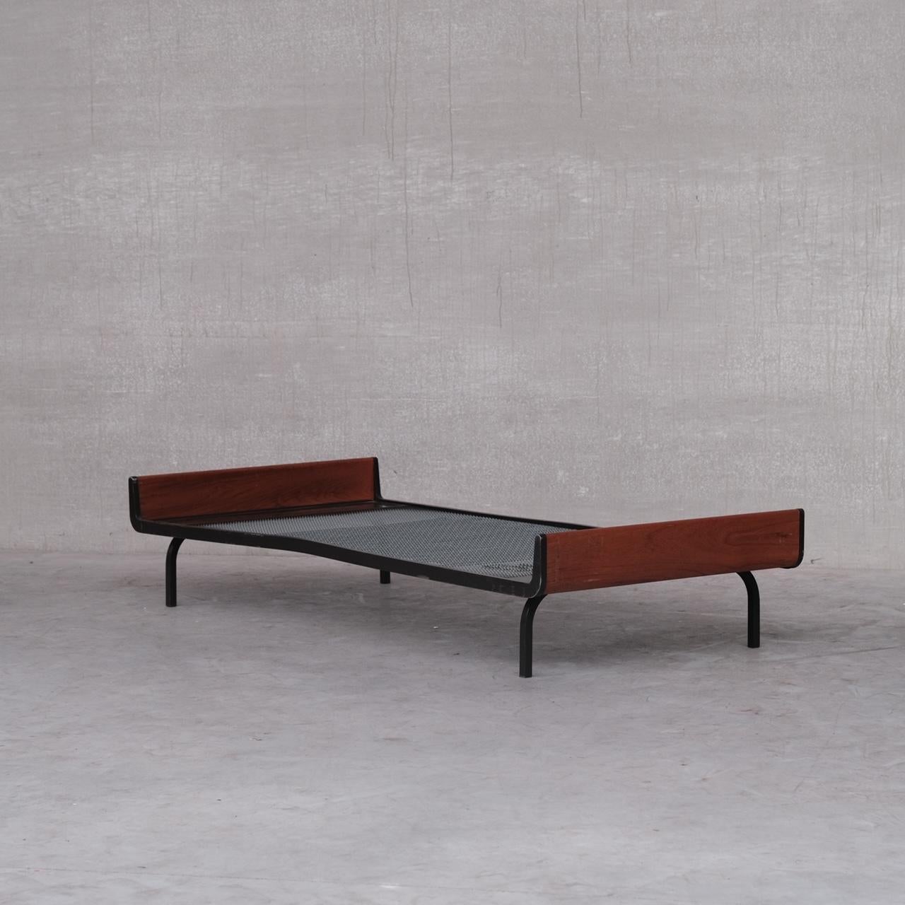 Mid-Century Teak and Metal Friso Kramer Day Bed for Auping 7