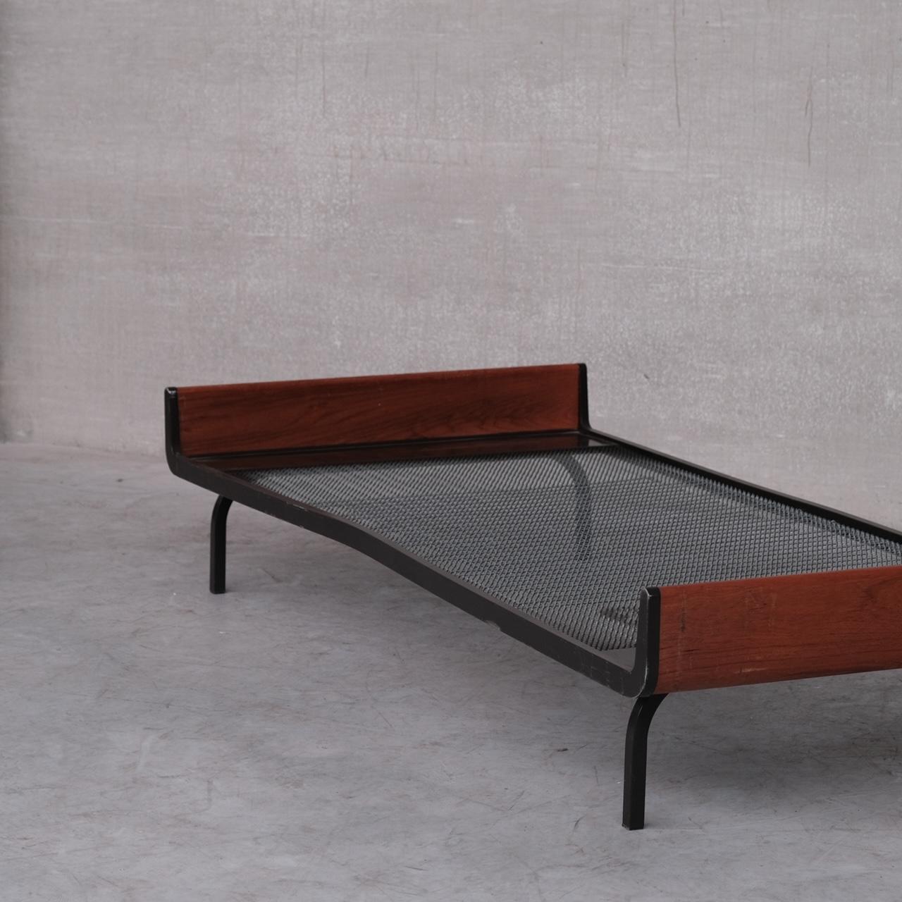 Mid-Century Teak and Metal Friso Kramer Day Bed for Auping 8