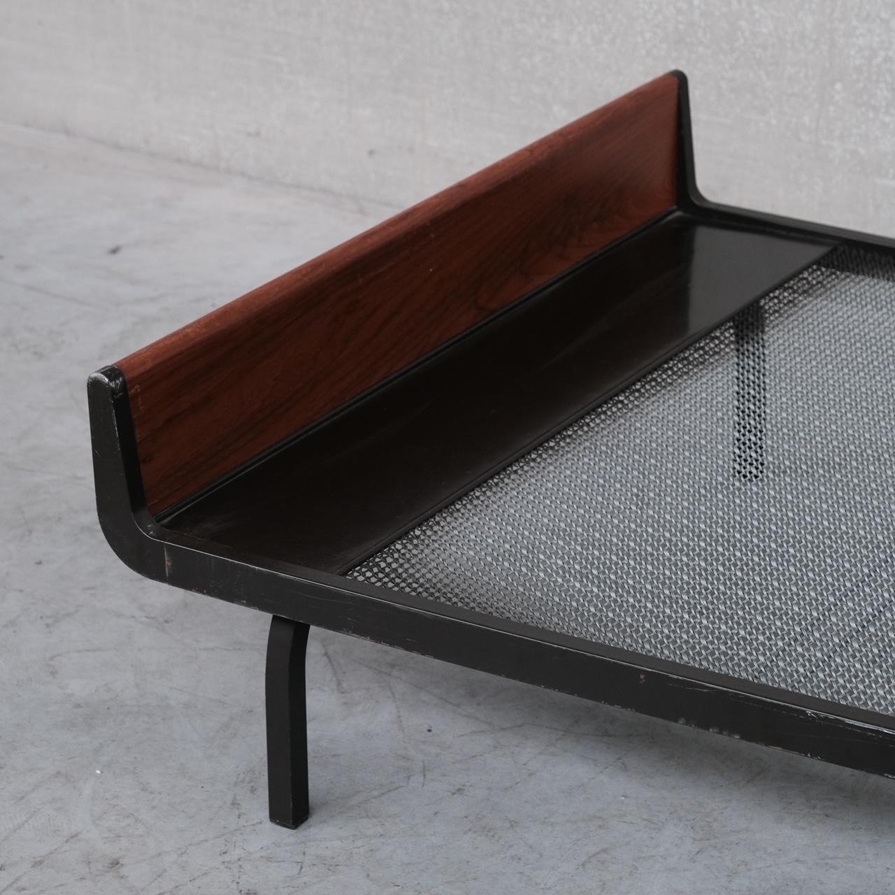 20th Century Mid-Century Teak and Metal Friso Kramer Day Bed for Auping
