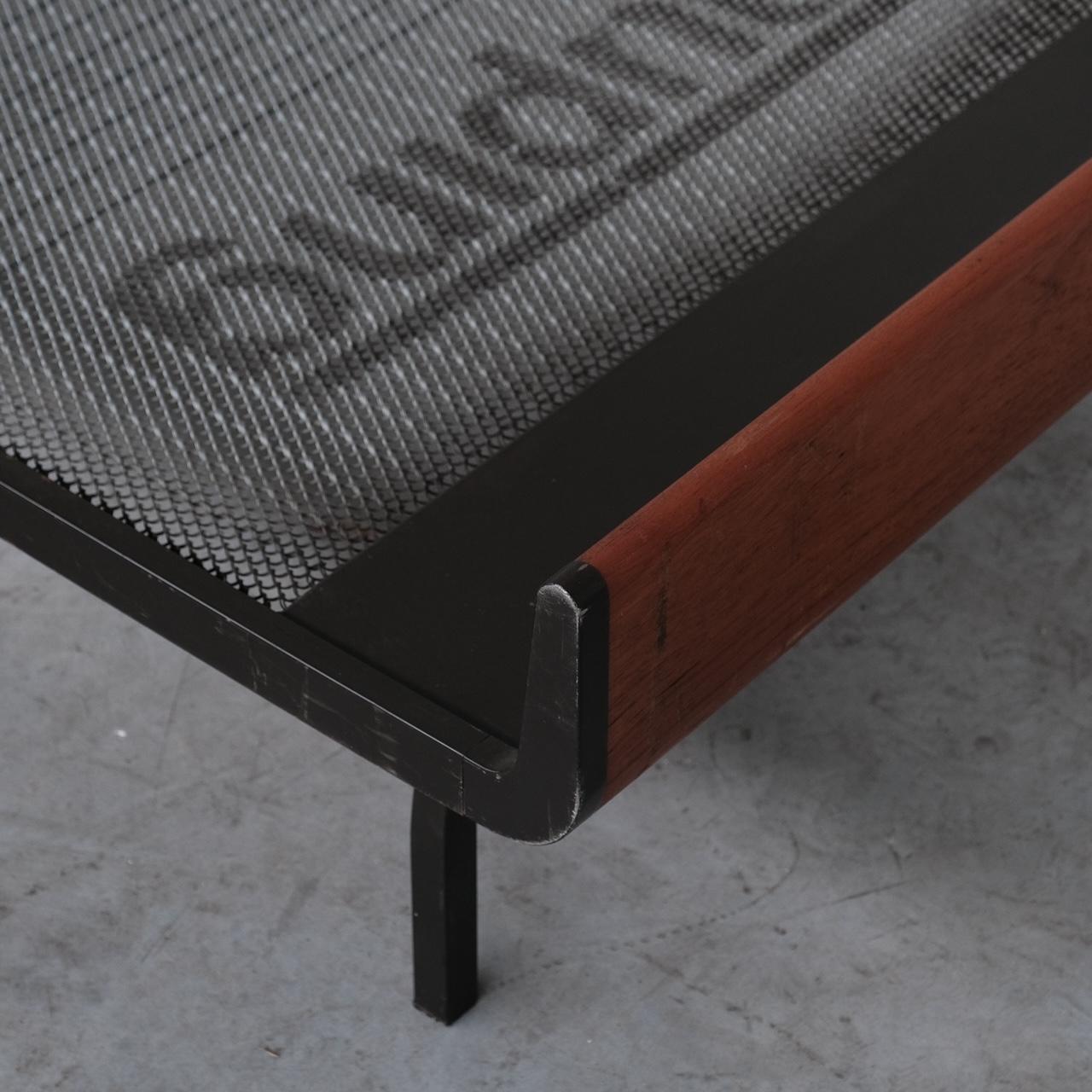 Mid-Century Teak and Metal Friso Kramer Day Bed for Auping 4