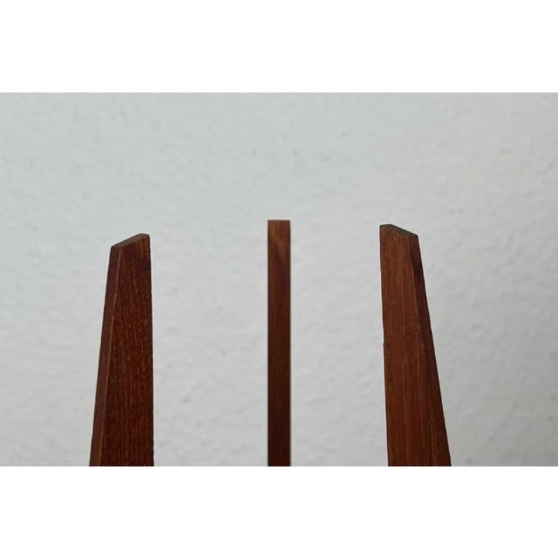 Mid-Century Teak and Metal Tripod Candleholder, 1960s For Sale 9
