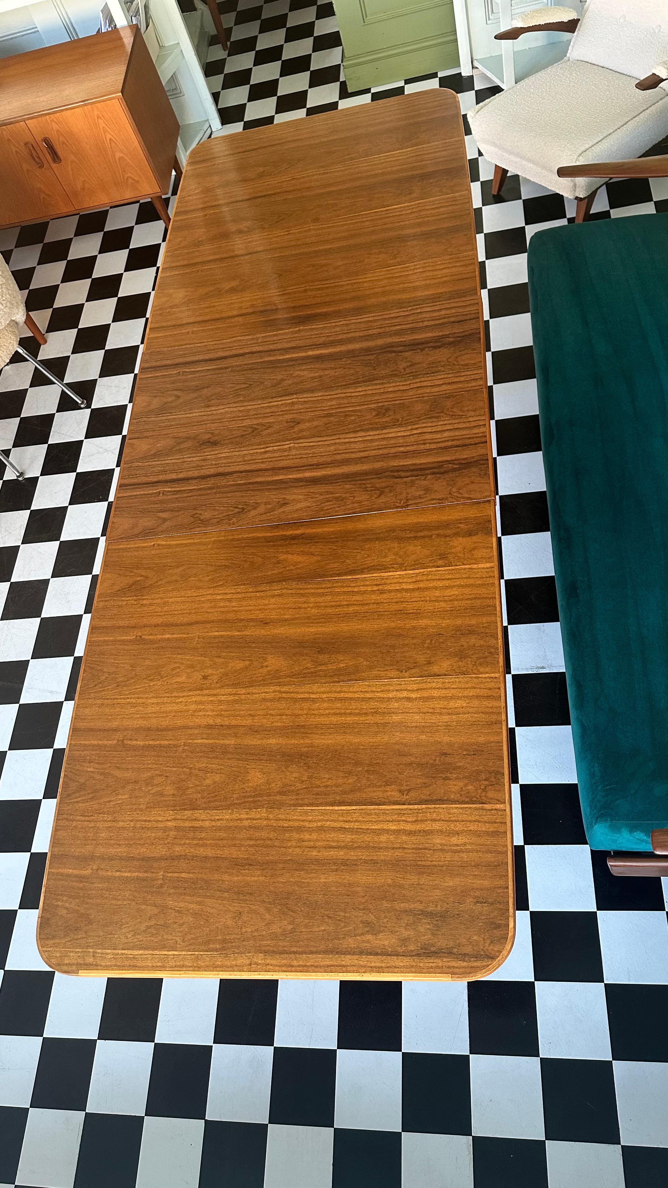 Mid Century Teak and Walnut Dining Table by Robert Heritage for Archie ...