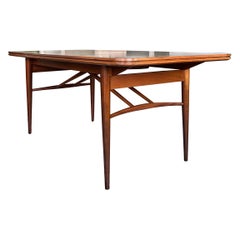 Mid Century Teak and Walnut Dining Table by Robert Heritage for Archie Shine