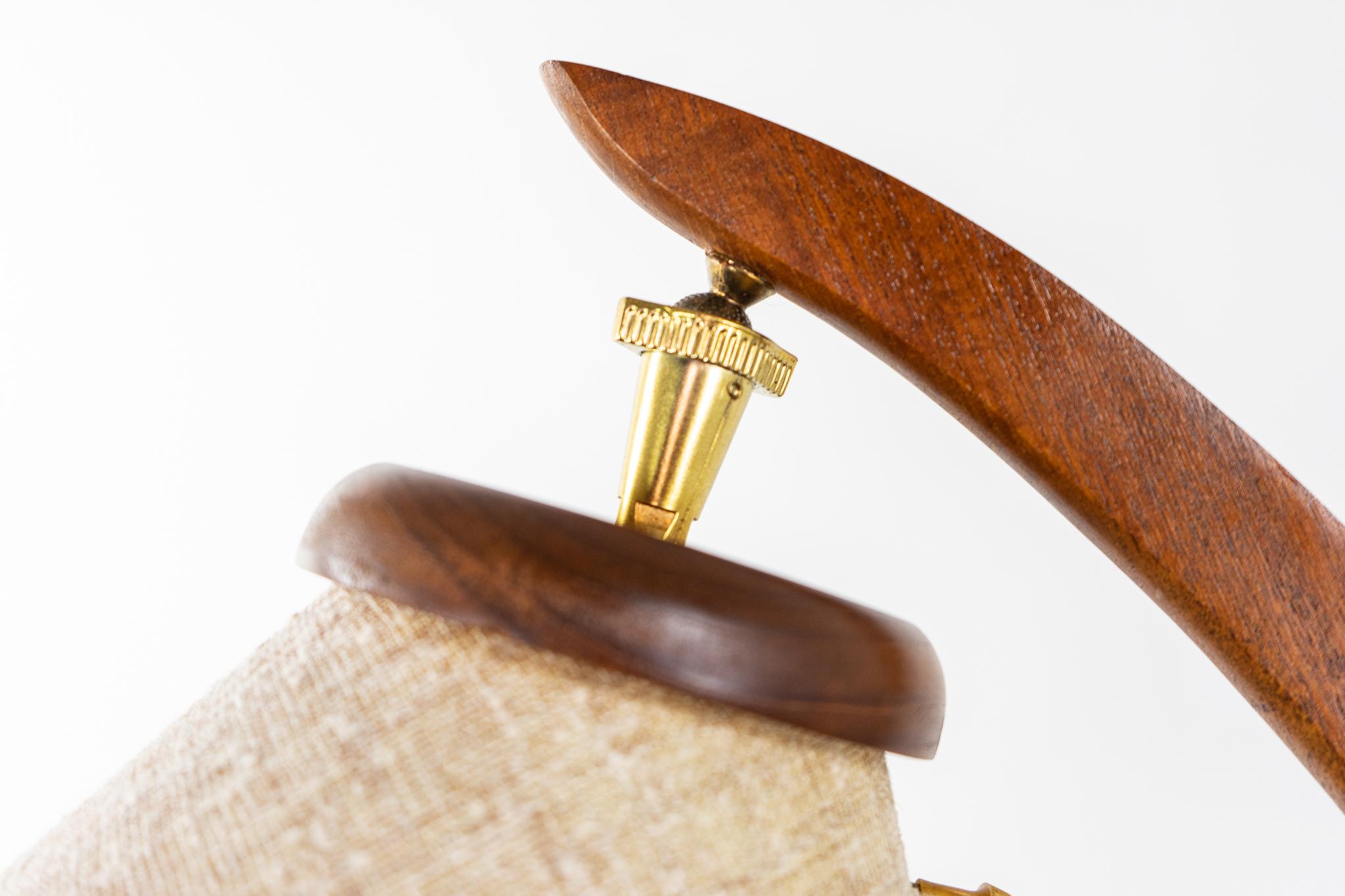 mcm teak lamp