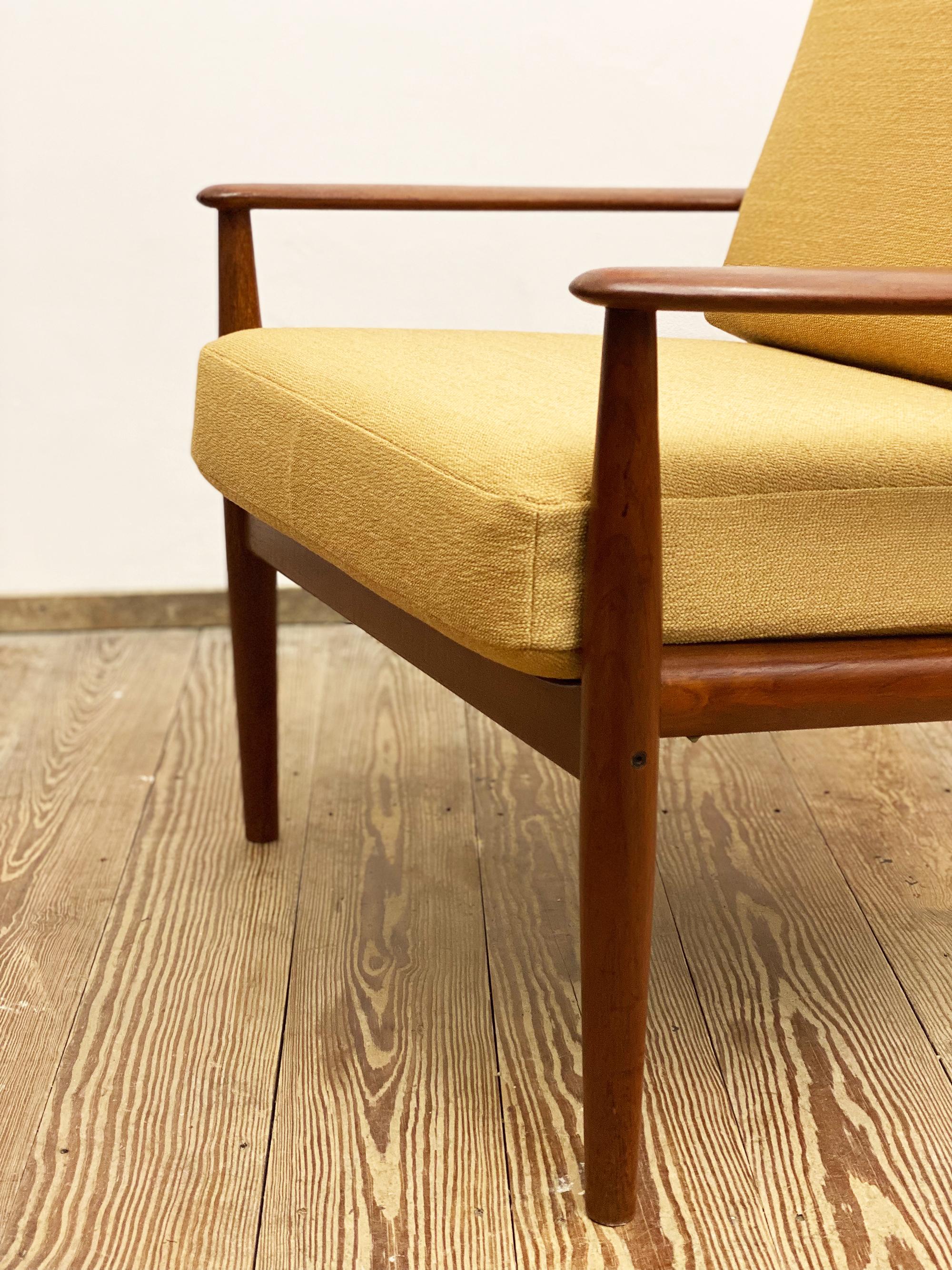 Mid-Century Teak Armchair by Grete Jalk for France & Søn, Denmark, 1950s 1