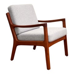Poltrona in teak di metà secolo, design danese di Ole Wanscher per France & Søn, anni '50