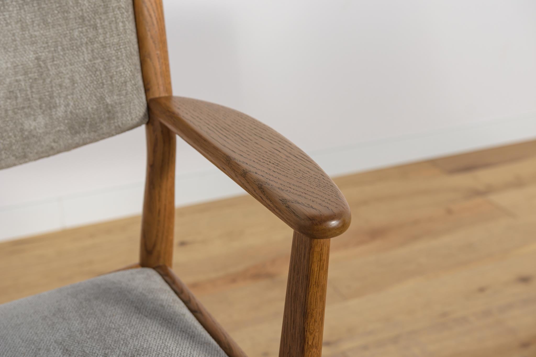 Tessuto Poltrona in teak di metà secolo, Danimarca, anni '60 in vendita