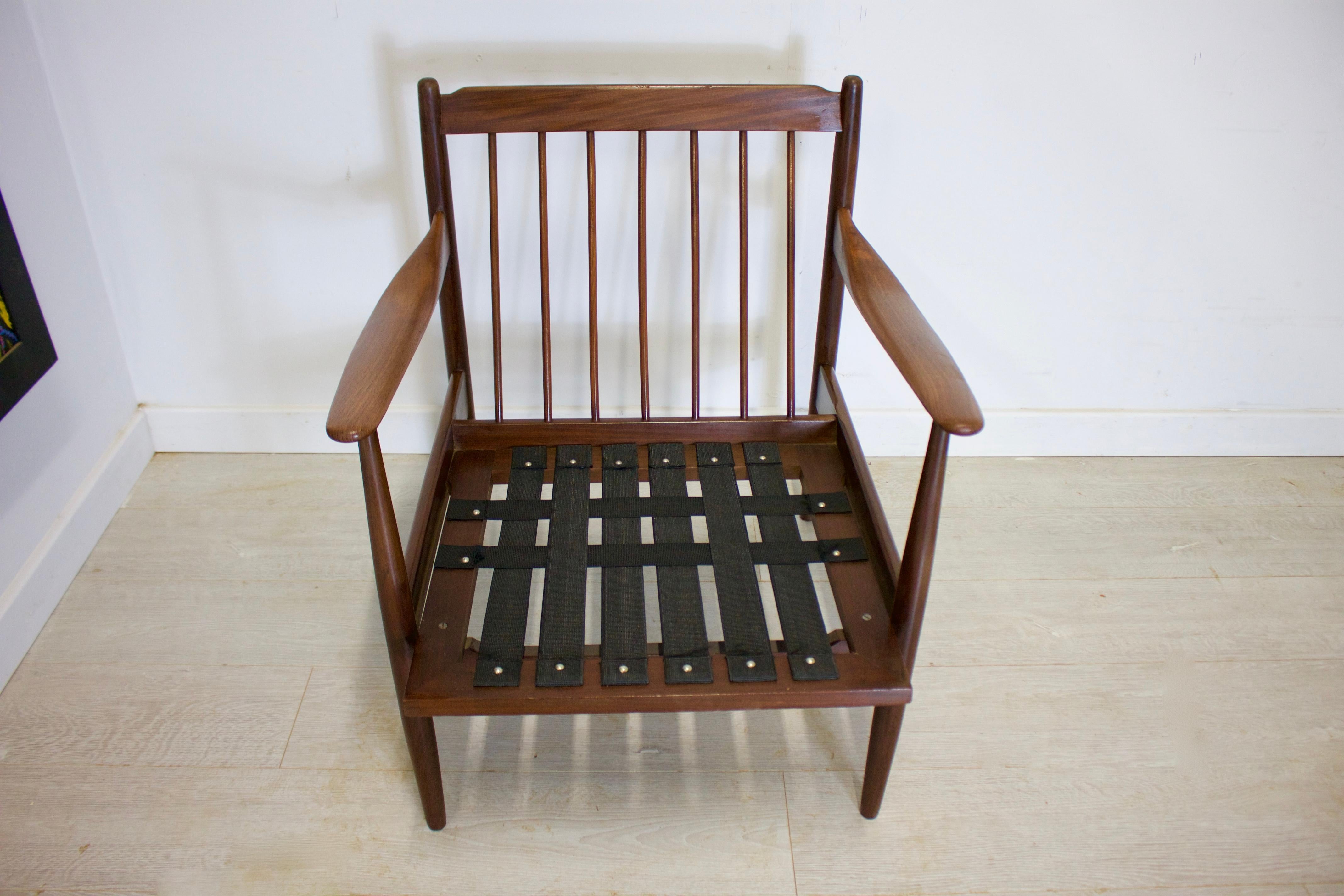 Midcentury Teak Danish Arm Chair 1