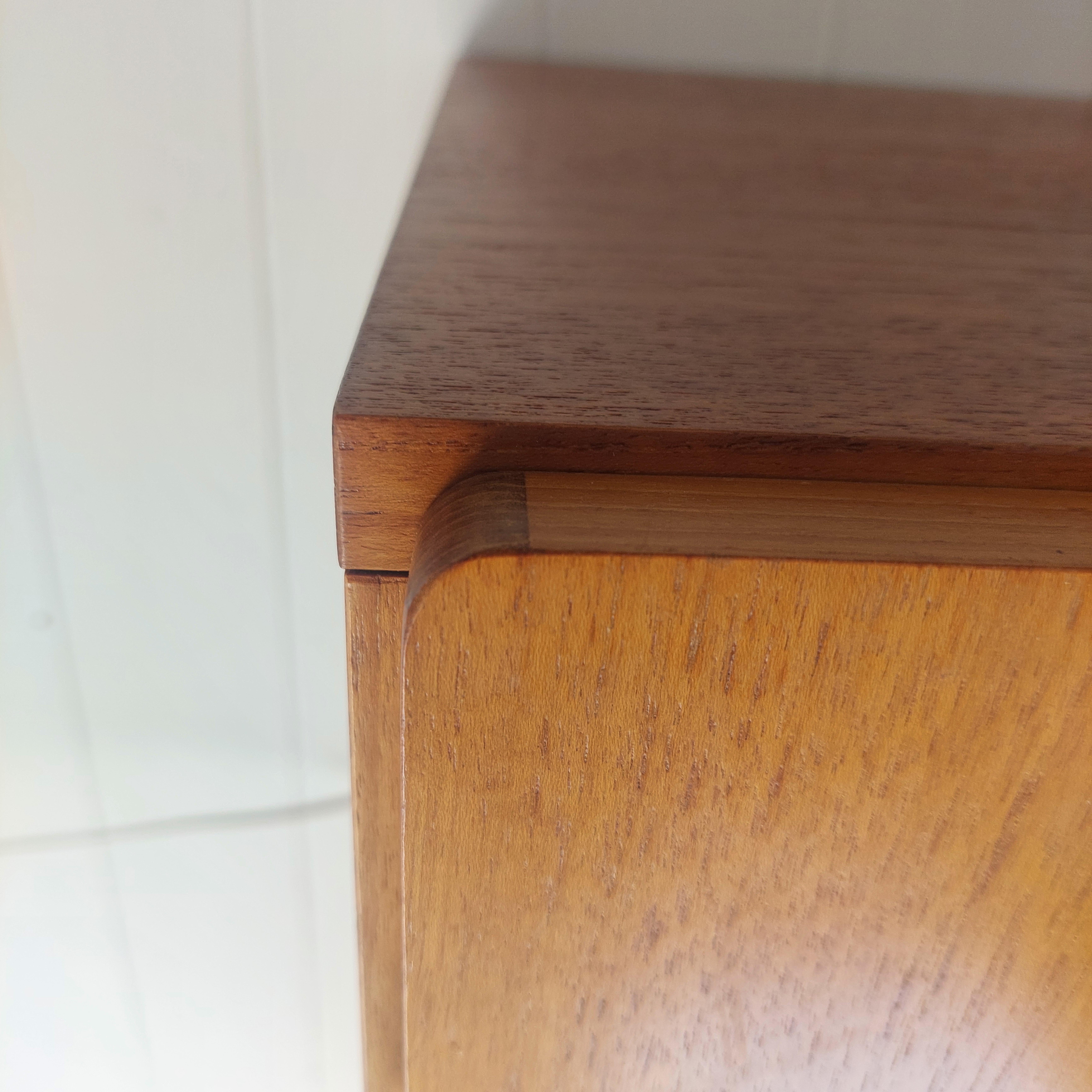 Mid Century Teak Beaver And Tapley Wall Drinks Cabinet Bureau  floating Desk 60s 12