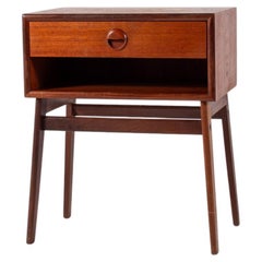 Mid-Century Teak Bedside Table with Drawer
Open Shelf, 1960s Mid-Century Teak Bedside Table with Drawer
Open Shelf, 1960s