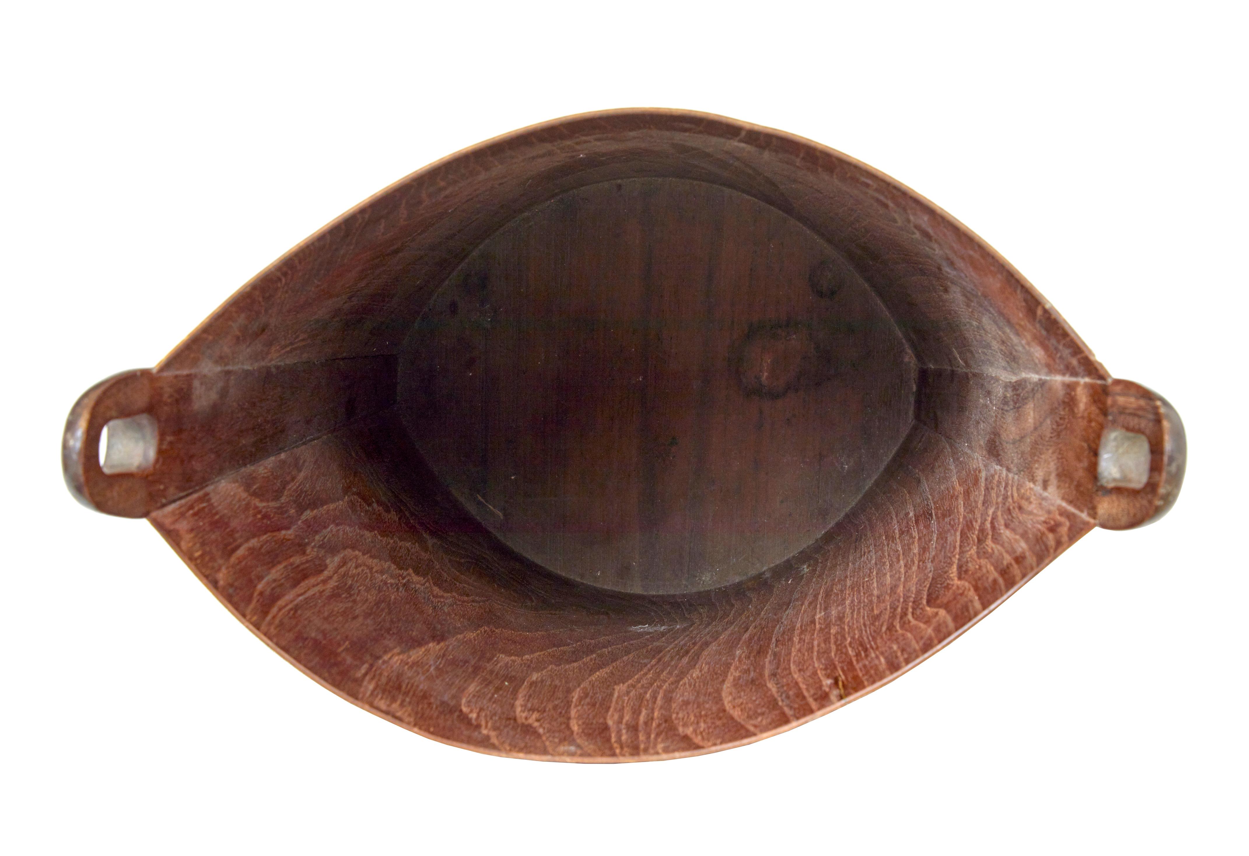Teak Bidone in teak di metà secolo di Einer Barnes per P.S. Heggen in vendita