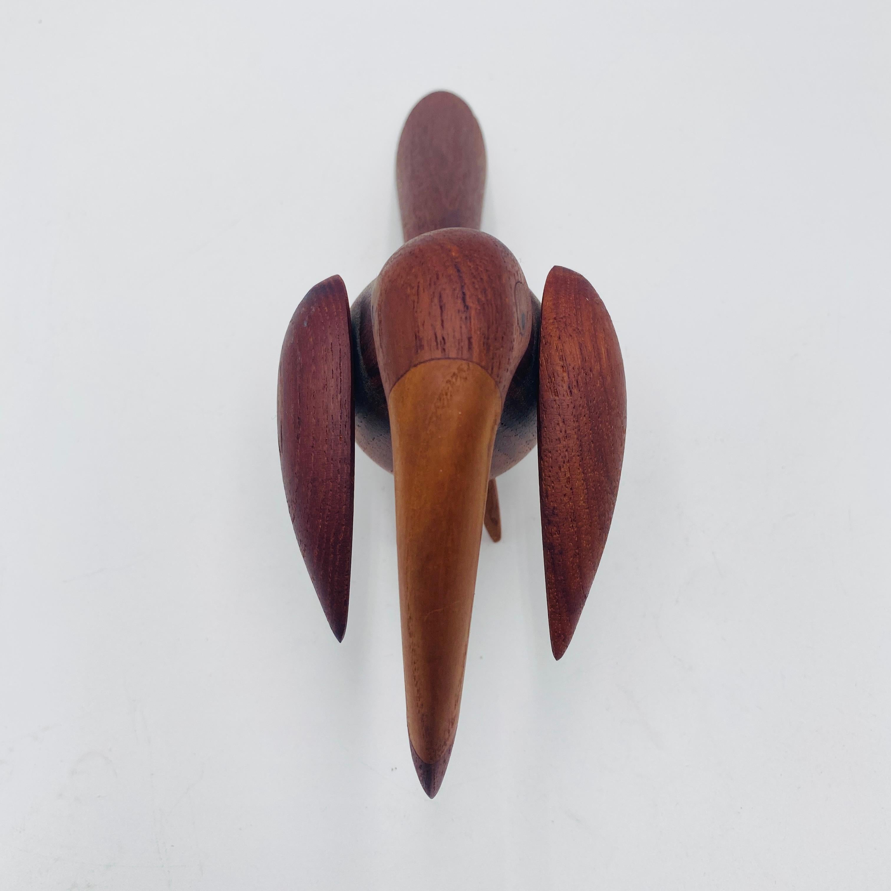 Mid Century Teak Vogel Pfeffermühle Pfeffermühle Dänemark im Angebot 4