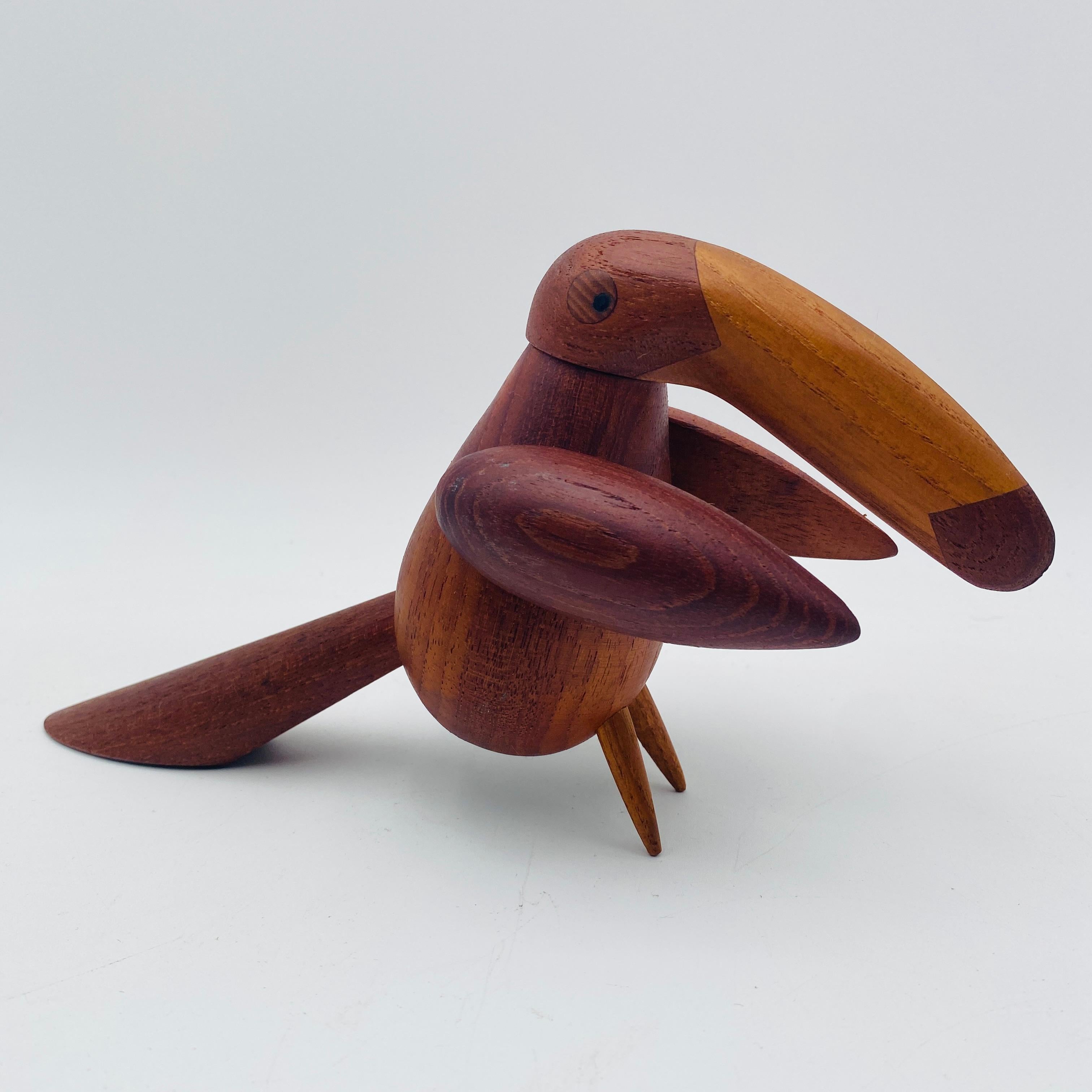 Mid Century Teak Vogel Pfeffermühle Pfeffermühle Dänemark (Moderne der Mitte des Jahrhunderts) im Angebot