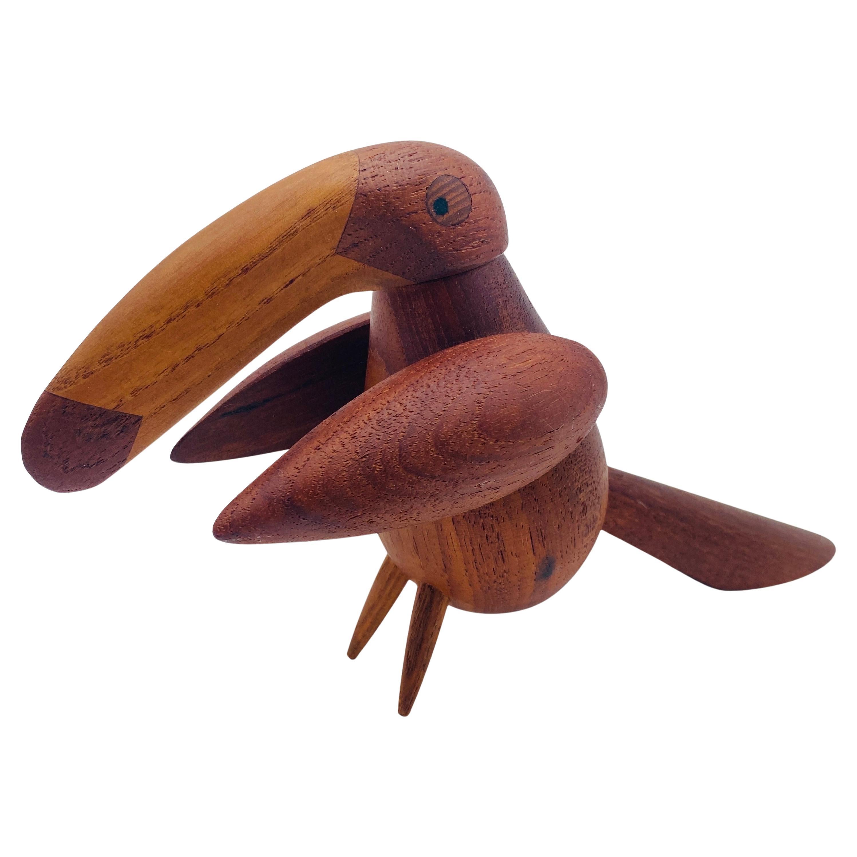 Mid Century Teak Vogel Pfeffermühle Pfeffermühle Dänemark im Angebot