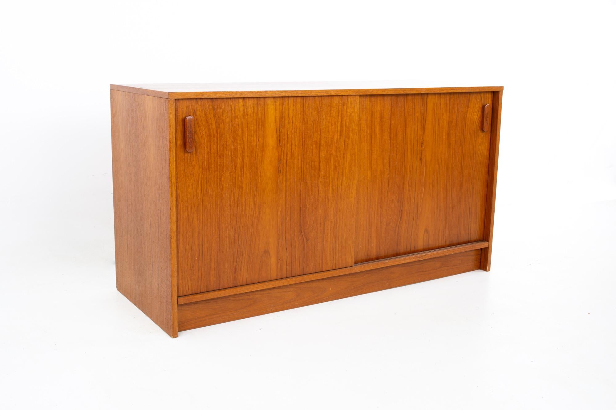 Mid Century Teak Book Case Buffet and Hutch 1