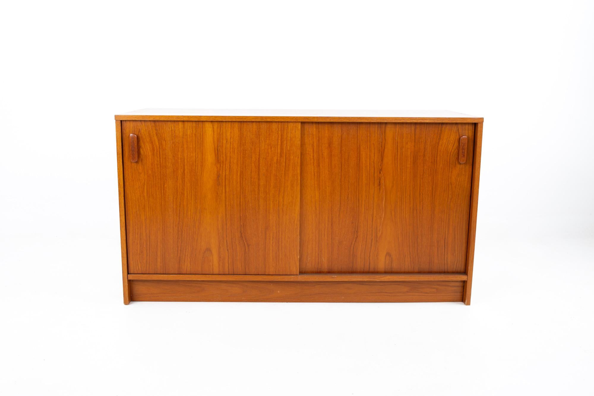Mid Century Teak Book Case Buffet and Hutch 3