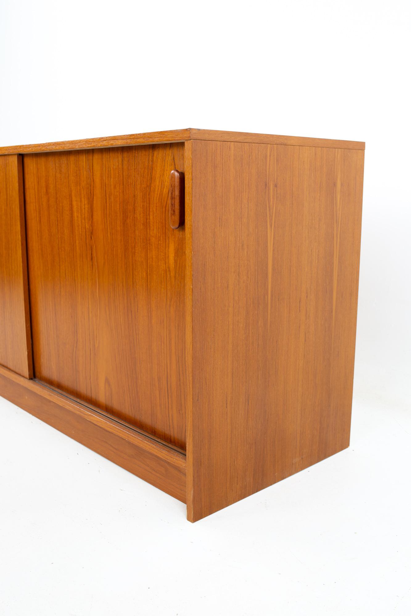 Mid Century Teak Book Case Buffet and Hutch 5